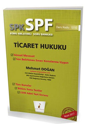 SPK - SPF Ticaret Hukuku