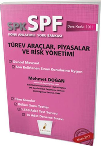 SPK-SPF Türev Araçlar, Piyasalar ve Risk Yönetimi