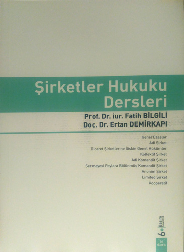 Şirketler Hukuku Dersleri