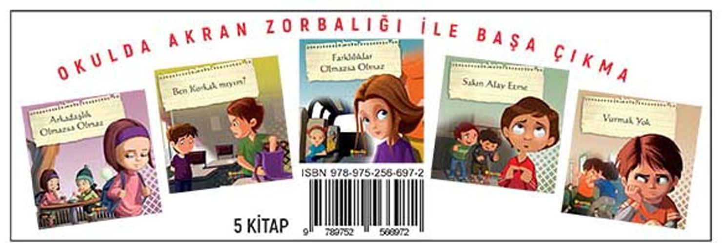 Okulda Akran Zorbalığı İle Başa Çıkma Seti - 5 Kitap Takım