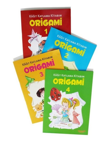 Kağıt Katlama Kitabım Origami 1 - 4 Kitap Takım