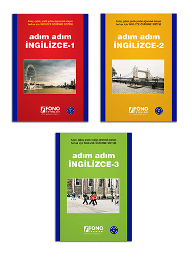 Adım Adım İngilizce - 3 Kitap Set (Sesli Kitap)