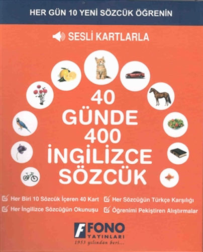 40 Günde 400 İngilizce Sözcük - Sesli Kartlarla