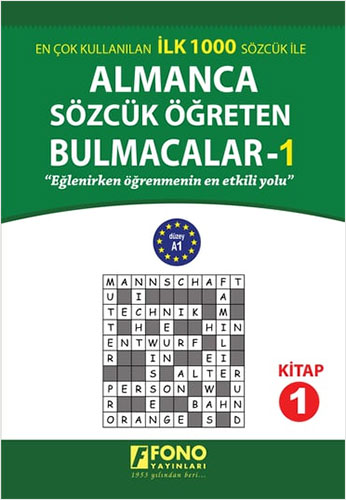 Almanca Sözcük Öğreten Bulmacalar 1