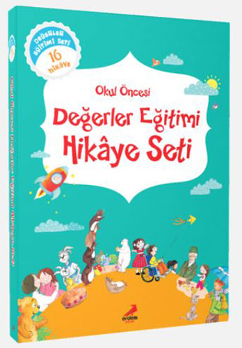 Okul Öncesi Değerler Eğitimi Hikaye Seti - 16 Kitap Takım