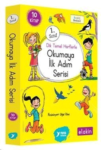 Okumaya İlk Adım Serisi 1.Sınıf - Dik Temel Harflerle (10 Kitap Takım)