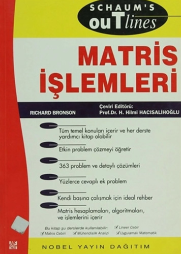 Matris İşlemleri Schaum’s