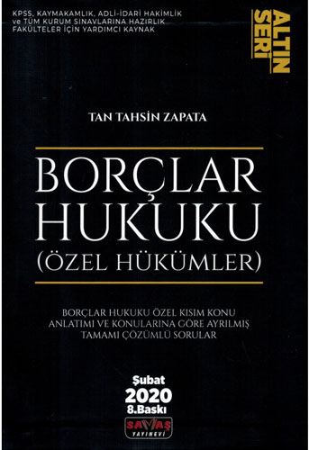 Altın Seri - Borçlar Hukuku (Özel Hükümler)