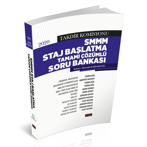 SMMM Staj Başlatma Tamamı Çözümlü Soru Bankası 2020