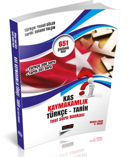 KAS Kaymakamlık Sınavı Türkçe-Tarih Test Soru Bankası