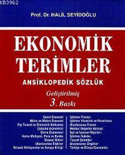 Ekonomik Terimler Ansiklopedik Sözlük (Ciltli)