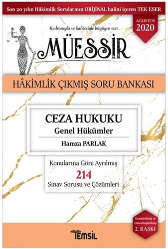 Müessir Ceza Hukuku Genel Hükümler - Hakimlik Çıkmış Soru Bankası 