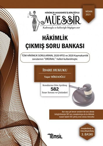 Müessir - İdare HukukuHakimlik Çıkmış Soru Bankası ve Çözümleri