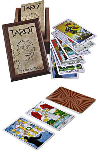 Tarot 78 Kart ve Kitap (Ahşap Kutulu)