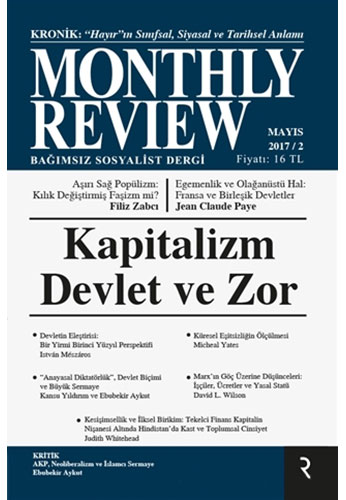 Monthly Review Bağımsız Sosyalist Dergi Mayıs 2017