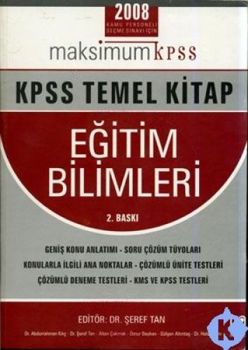 KPSS EĞİTİM BİLİMLERİ 2008