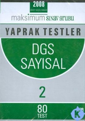 DGS SAYISAL 2 YAPRAK TEST