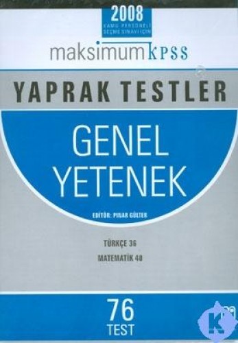 KPSS GENEL YETENEK YAPRAK TEST