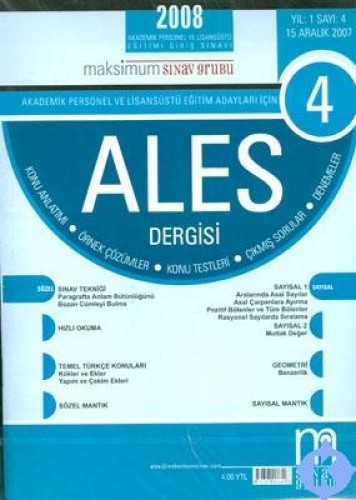 KPSS ALES 2008 DERGİ 4