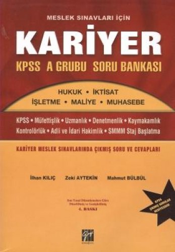 KARİYER KPSS A GRUBU SORU BANKASI