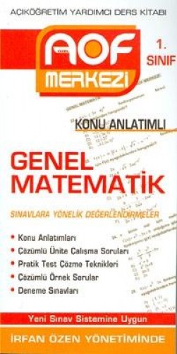 AÖF 1.SINIF GENEL MATEMATİK KONU ANL.