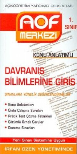 AÖF 1.SINIF DAVRANIŞ BİLİMLERİ KONU A.