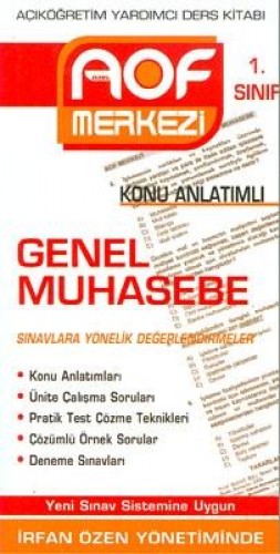 AÖF 1.SINIF GENEL MUHASEBE KONU ANLATI