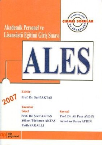 ALES AKADEMİK PERSONEL VE LİSANS.