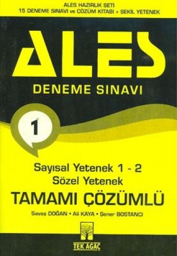 ALES KUTULU SET 15 DENEME ŞEKİL YETENEĞİ