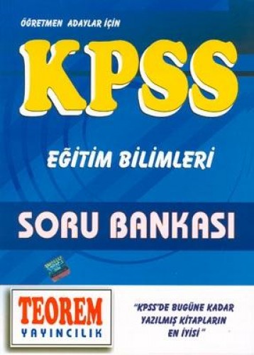 KPSS EĞİTİM BİLİMLERİ SORU BANKASI