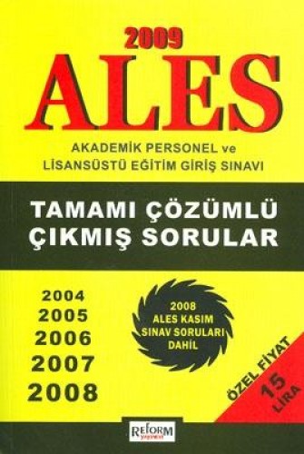 ALES TAMAMI ÇÖZÜMLÜ ÇIKMIŞ SORULAR