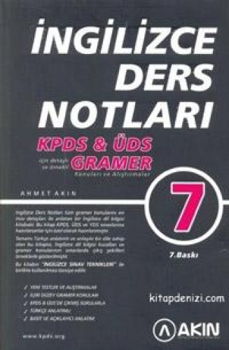 İNGİLİZCE DERS NOTLARI