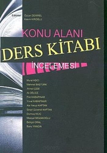 KONU ALANI DERS KİTABI İNCELEMESİ