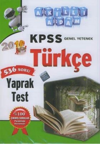 KPSS GENEL YETENEK TÜRKÇE YAPRAK TEST