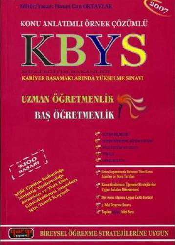 KBYS UZMAN ÖĞRETMENLİK BAŞÖĞR.TAMAMI ÇÖZ.