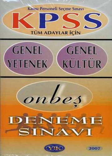 KPSS GENEL YETENEK GENEL KÜLTÜR 15 DENEME SIN.