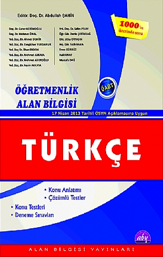 ÖĞRETMENLİK ALAN BİLGİSİ TÜRKÇE