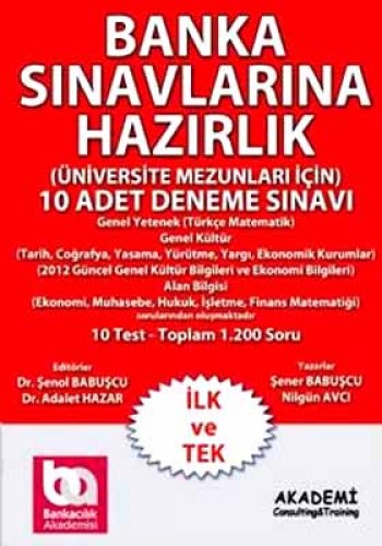 BANKA SIN.HAZ.ÜNİVERSİTE MEZ. 10 DENEME