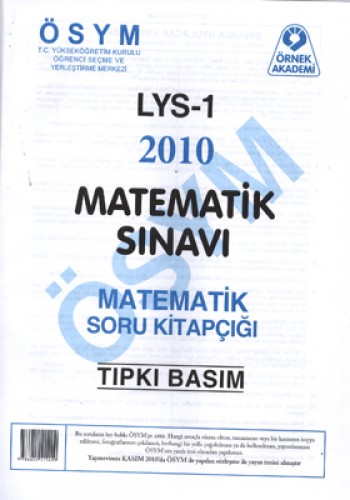 LYS 1 2010 MATEMATİK SINAVI GEOMETRİ