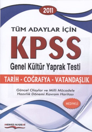 KPSS GENEL KÜLTÜR YAPRAK TEST