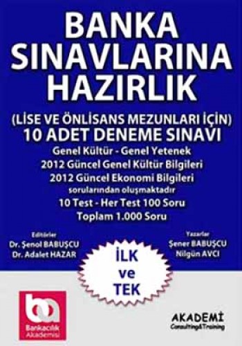 BANKA SIN.HAZ.LİSE VE ÖNLİSANS 10 DENEME