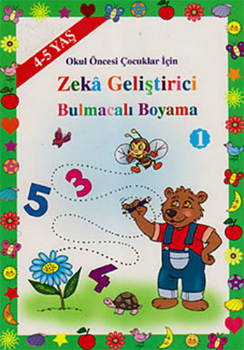 ZEKA GELİŞTİRİCİ BULMACALI BOYAMA 1