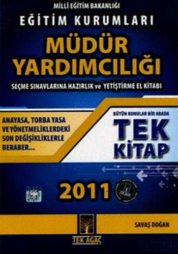 EĞİTİM KURUMLARI MÜDÜR YARDIMCIL.TEK KİTAP