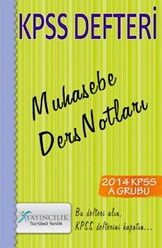 KPSS DEFTERİ MUHASEBE DERS NOTLARI