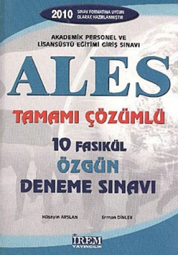 ALES TAMAMI ÇÖZÜMLÜ 10 FASİKÜL ÖZGÜN