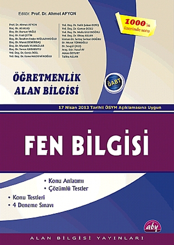 ÖAB FEN BİLGİSİ