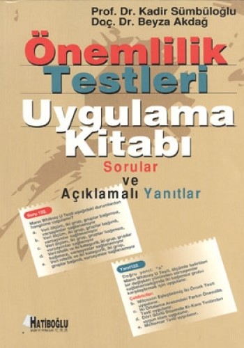 Önemlilik Testleri Uygulama Kitabı