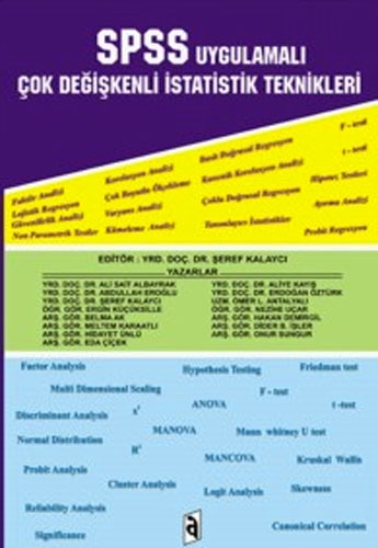 SPSS UYGULAMALI ÇOK DEĞİŞKENLİ İST.TEKNİKLERİ