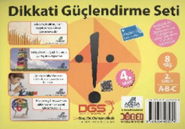 DİKKATİ GÜÇLENDİRME SETİ 8 YAŞ 2.SINIF ABC