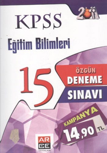 KPSS EĞİTİM BİLİMLERİ 15 DENEME SINAVI